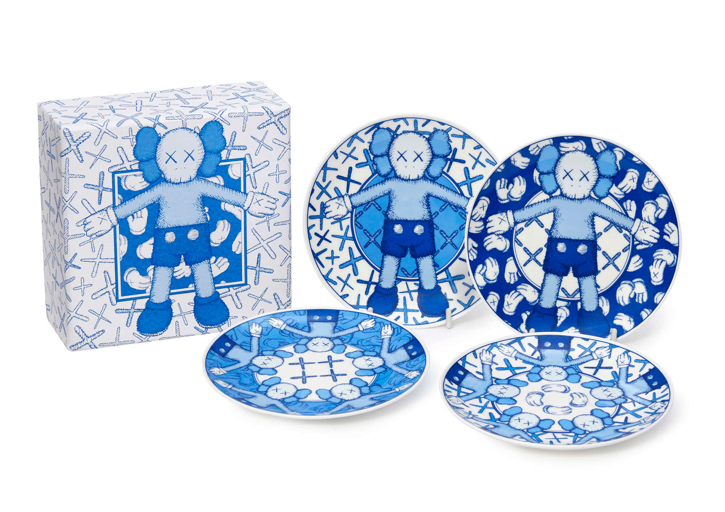 KAWS x NGV Holiday Limited Ceramic Plate Set (Set of 4) | 2019