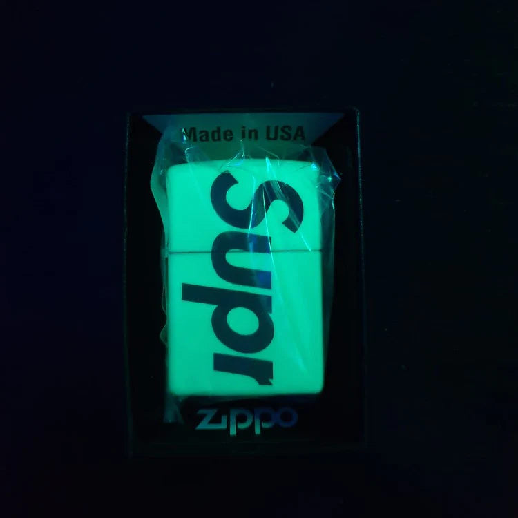 Supreme Glow In The Dark Zippo White Lighter | Spring Summer 2020