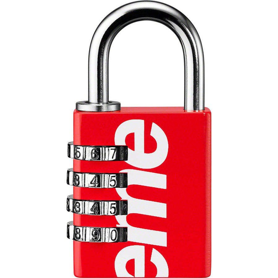 Supreme Master Lock Numeric Combination Lock Red & Black Set | Spring Summer 2019