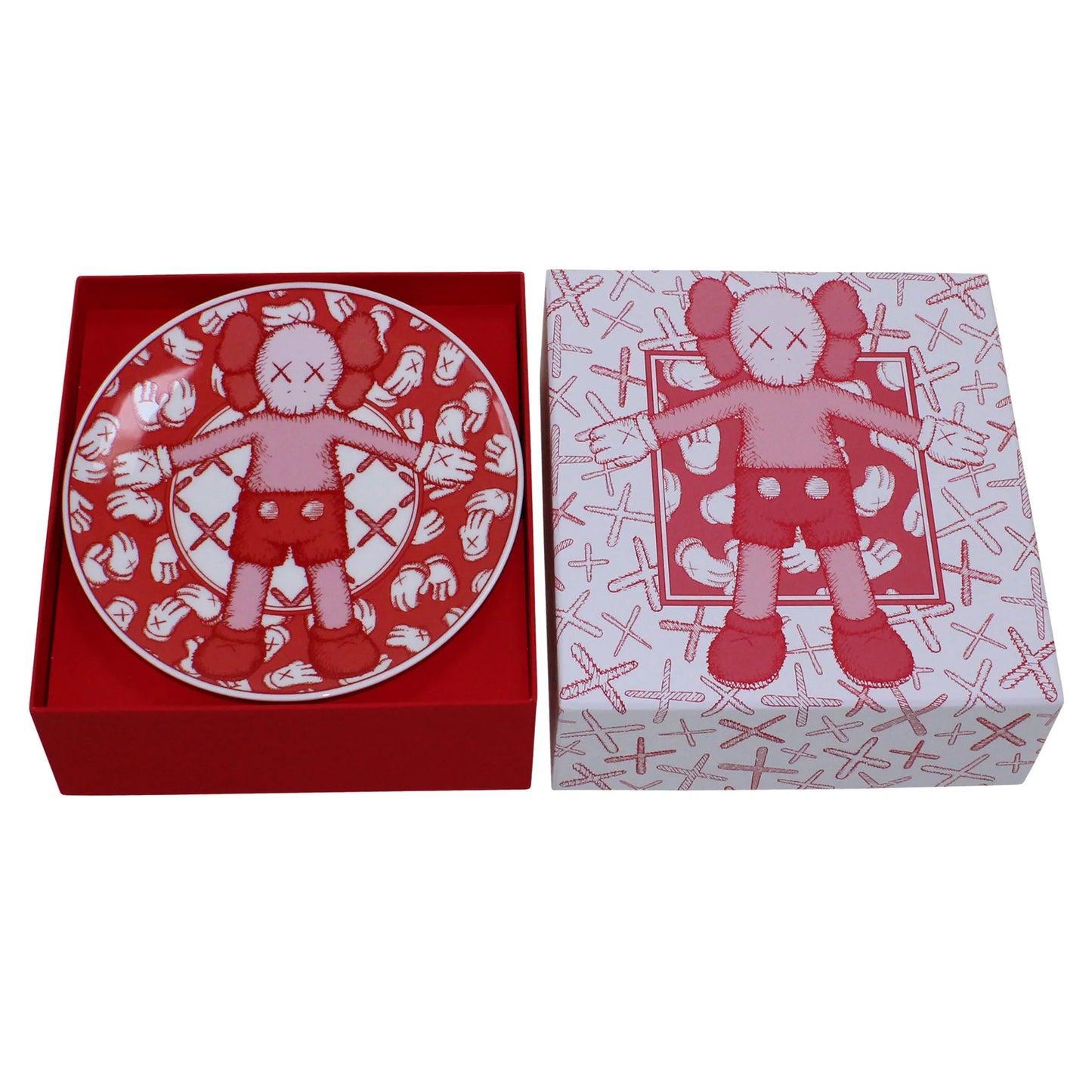 KAWS x Doha, Qatar Holiday Limited Ceramic Plate Set (Set of 4) | 2019