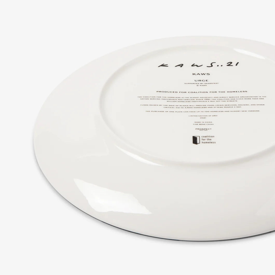 KAWS Plate x Artist Plate Project Coalition Homeless Limited Edition of 250 | 2020