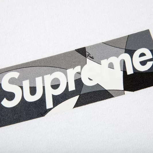 Supreme®/Emilio Pucci® Box Logo Tee White/Black (Size L)