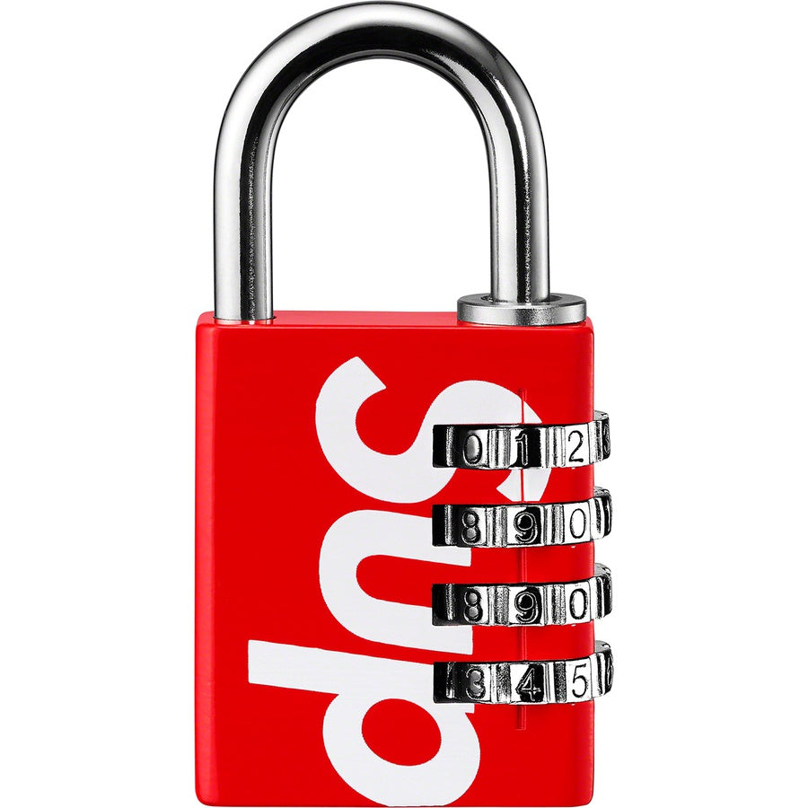 Supreme Master Lock Numeric Combination Lock Red & Black Set | Spring Summer 2019