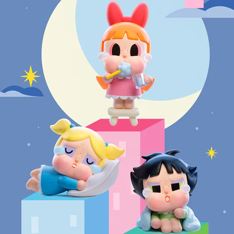 [Set of 12 Boxes (Non-Repeat)] POP MART Crybaby × The Powerpuff Girls Series Blind Box