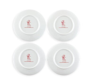 KAWS x Doha, Qatar Holiday Limited Ceramic Plate Set (Set of 4) | 2019